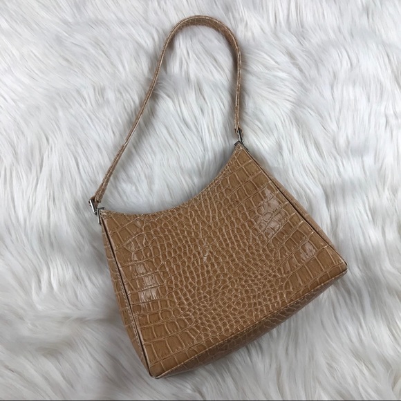 Liz Claiborne Handbags - Vintage alligator purse handbag tan Liz Claiborne